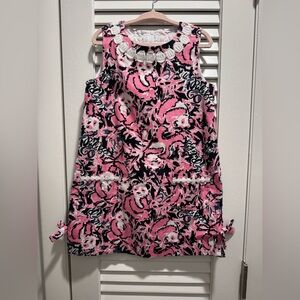 Lilly Pulitzer Pink and Black Floral Dress